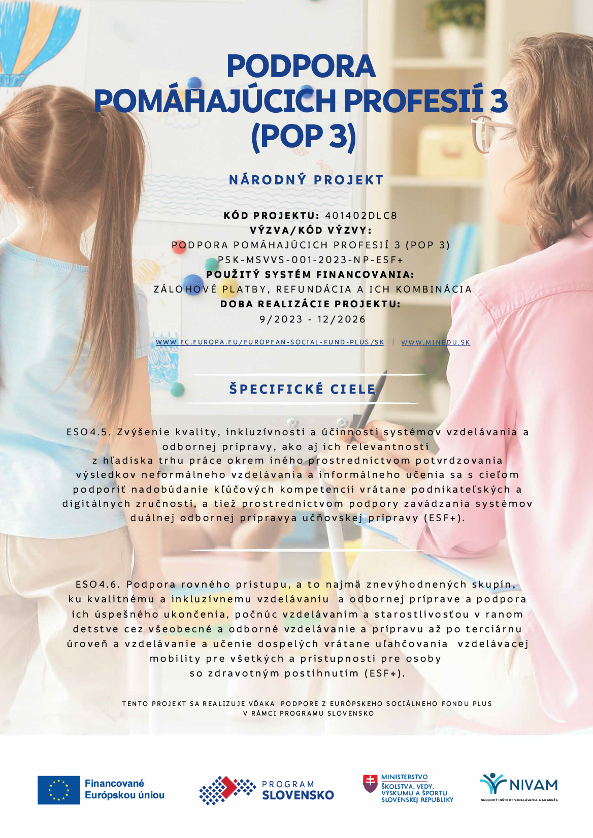 narodny projekt pop3 - plagát